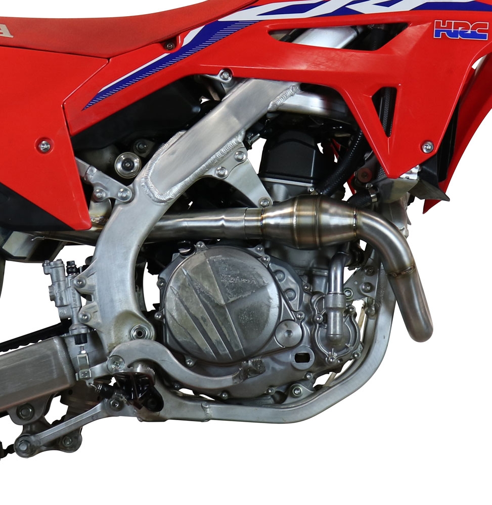 GPR exhaust compatible with  Honda CRF450R/RX 2021-2024, Pentacross FULL Titanium, Full system exhaust, including removable db killer/spark arrestor 