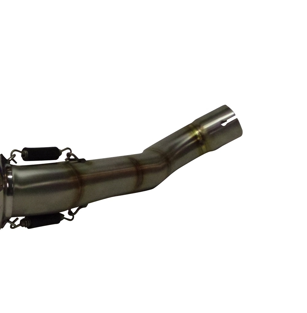 GPR exhaust compatible with  Honda VFR1200X Crosstourer 2011-2016, Albus Ceramic, Slip-on exhaust including removable db killer and link pipe 