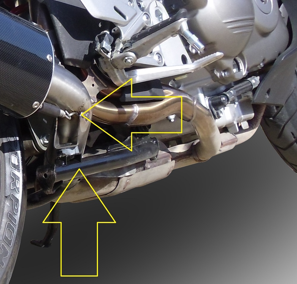 GPR exhaust compatible with  Honda Crossrunner 800 VFR800X 2011-2014, Albus Ceramic, Slip-on exhaust including removable db killer and link pipe 