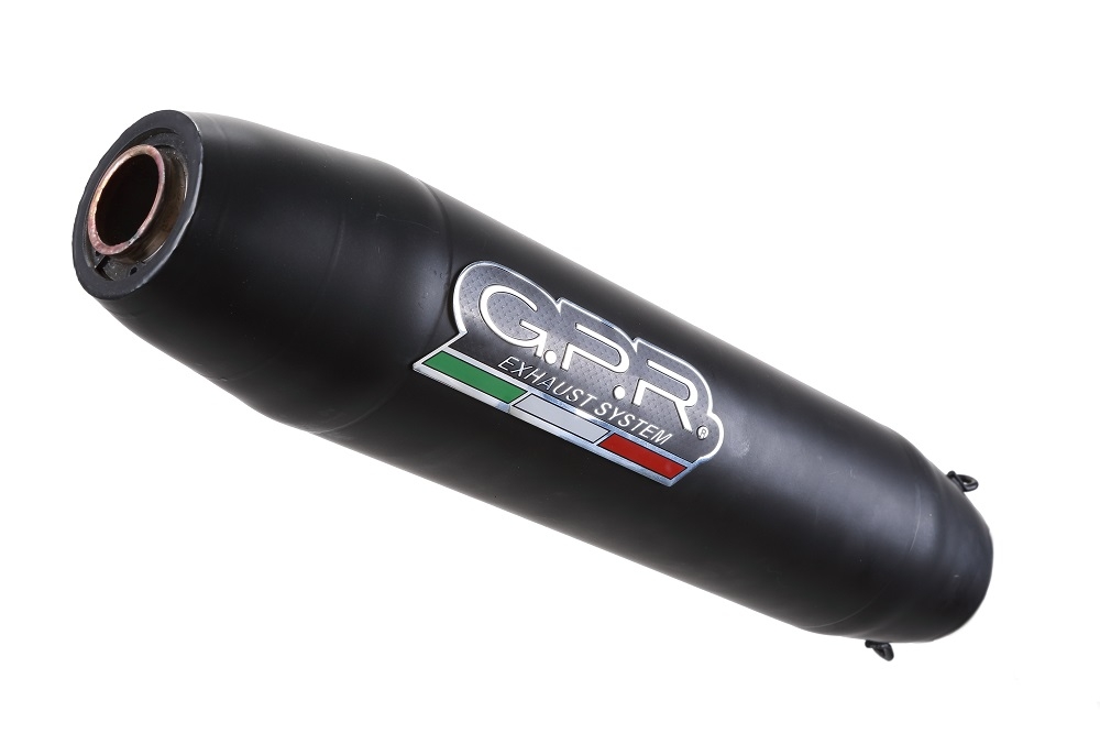 GPR exhaust compatible with  Royal Enfield Classic 350 2021-2023, Deeptone Nero, Slip-on exhaust including link pipe 