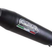 GPR exhaust compatible with  Zontes Zt 310 X / T 2018-2020, Deeptone Nero, Full system exhaust, including removable db killer 