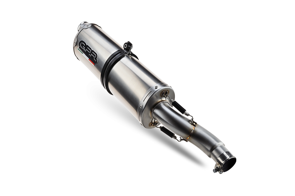 GPR exhaust compatible with  Ducati Multistrada V4 Grand Tour 2024-2025, Dual Inox, Slip-on exhaust including removable db killer and link pipe 