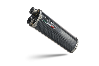 GPR exhaust compatible with  Ducati Multistrada V4 Grand Tour 2024-2025, Dual Poppy, Slip-on exhaust including removable db killer and link pipe 