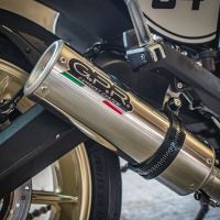 GPR exhaust compatible with  Ducati Scrambler 803 2017-2020, M3 Inox , Slip-on exhaust including link pipe and removable db killer 