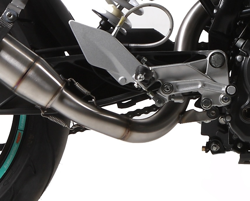 GPR exhaust compatible with  Ktm 125 Duke 2011-2016, Deeptone Inox, Slip-on exhaust including link pipe and removable db killer 