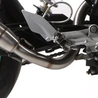 GPR exhaust compatible with  Ktm 125 Duke 2011-2016, Deeptone Inox, Slip-on exhaust including link pipe and removable db killer 