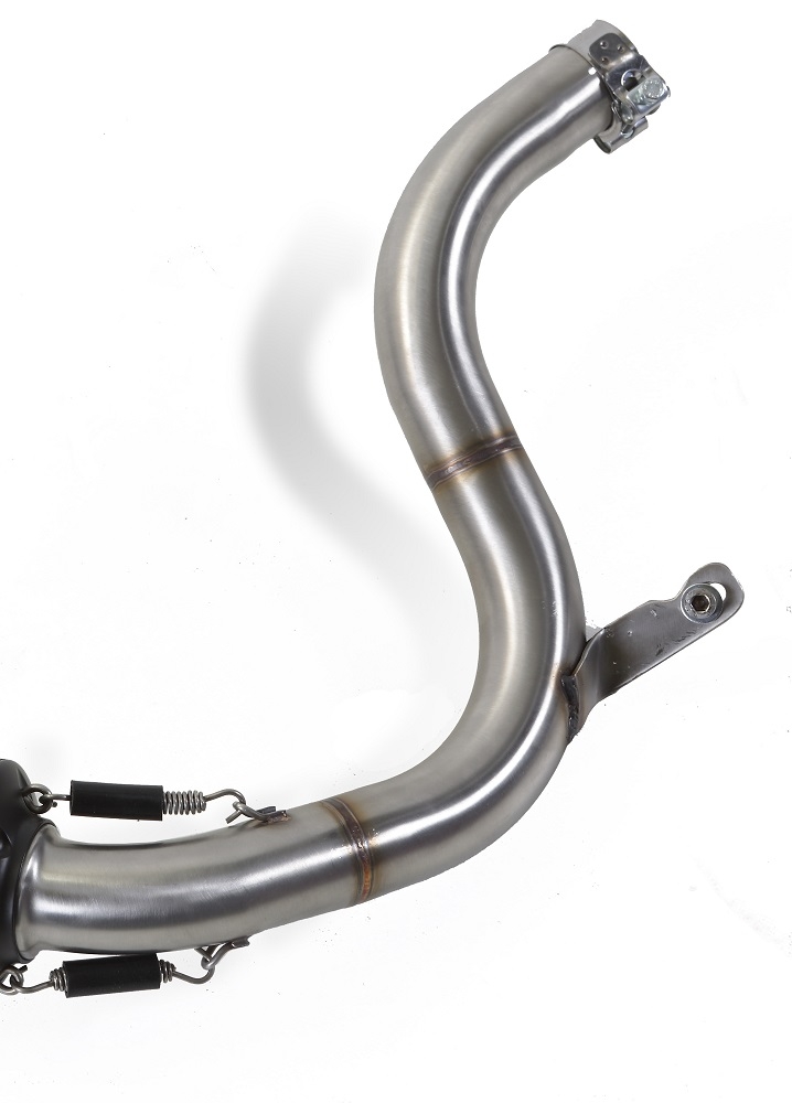 GPR exhaust compatible with  Ktm 125 Duke 2011-2016, Albus Ceramic, Slip-on exhaust including link pipe and removable db killer 