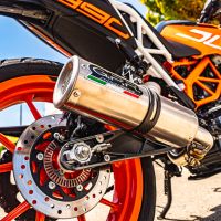 GPR exhaust compatible with  Ktm 390 DUKE 2017-2020, M3 Inox , Slip-on exhaust including removable db killer and link pipe 