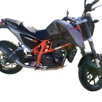 GPR exhaust compatible with  Ktm 690 Duke 2012-2016, Furore Evo4 Poppy, Slip-on exhaust including removable db killer and link pipe 