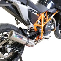 GPR exhaust compatible with  Ktm 690 Duke 2012-2016, M3 Titanium Natural, Slip-on exhaust including removable db killer and link pipe 