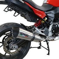 GPR exhaust compatible with  Bmw F900XR F900R 2020-2024, GP Evo4 Titanium, Slip-on exhaust including removable db killer and link pipe 