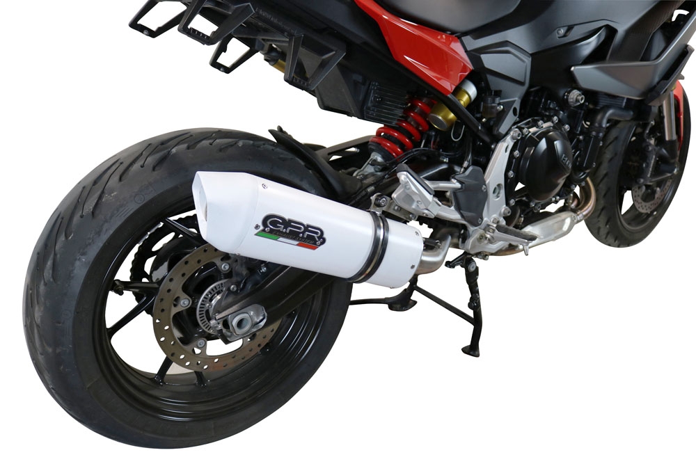 GPR exhaust compatible with  Bmw F900XR F900R 2020-2024, Albus Evo4, Slip-on exhaust including removable db killer and link pipe 