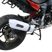 GPR exhaust compatible with  Bmw F900XR F900R 2020-2024, Albus Evo4, Slip-on exhaust including removable db killer and link pipe 