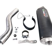 GPR exhaust compatible with  Bmw F900XR F900R 2020-2024, Furore Evo4 Nero, Slip-on exhaust including removable db killer and link pipe 