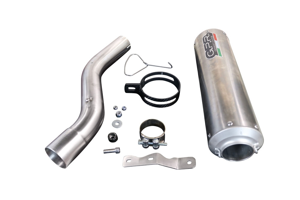 GPR exhaust compatible with  Bmw F900XR F900R 2020-2024, M3 Inox , Slip-on exhaust including removable db killer and link pipe 