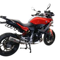 GPR exhaust compatible with  Bmw F900XR F900R 2020-2024, M3 Inox , Slip-on exhaust including removable db killer and link pipe 