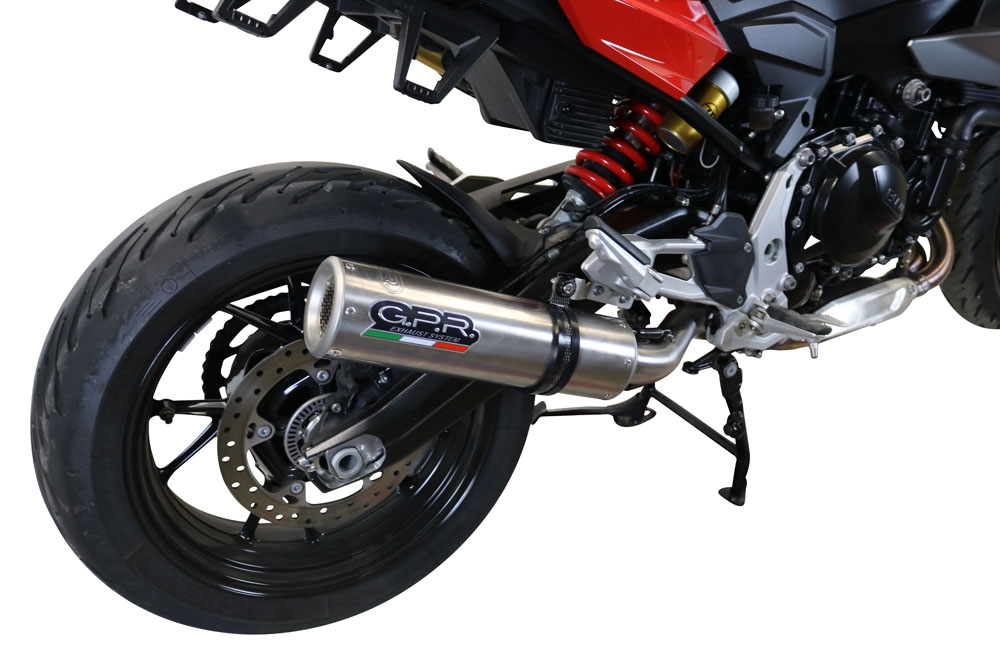 GPR exhaust compatible with  Bmw F900XR F900R 2020-2024, M3 Inox , Slip-on exhaust including removable db killer and link pipe 