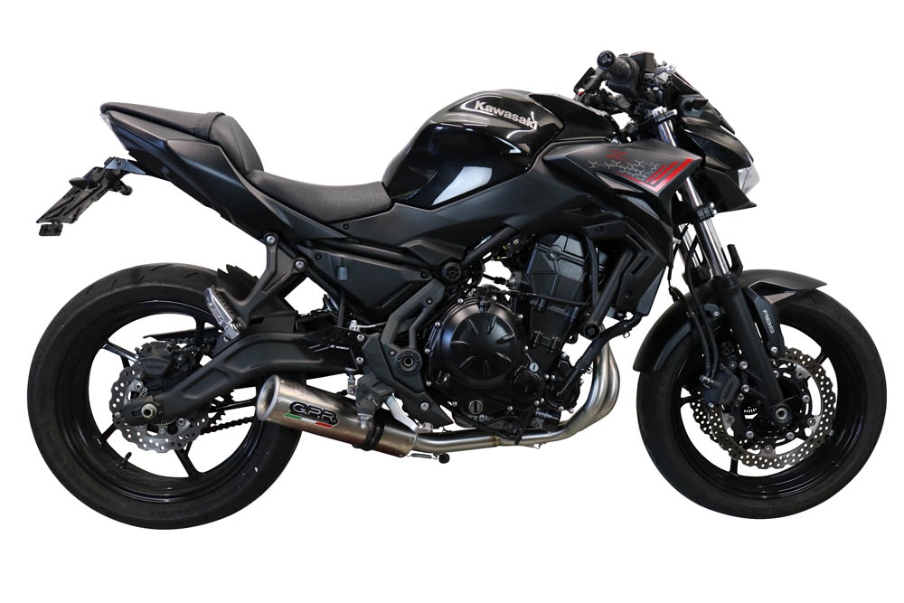 GPR exhaust compatible with  Kawasaki Z-650 2017-2020, M3 Inox , Full system exhaust, including removable db killer 