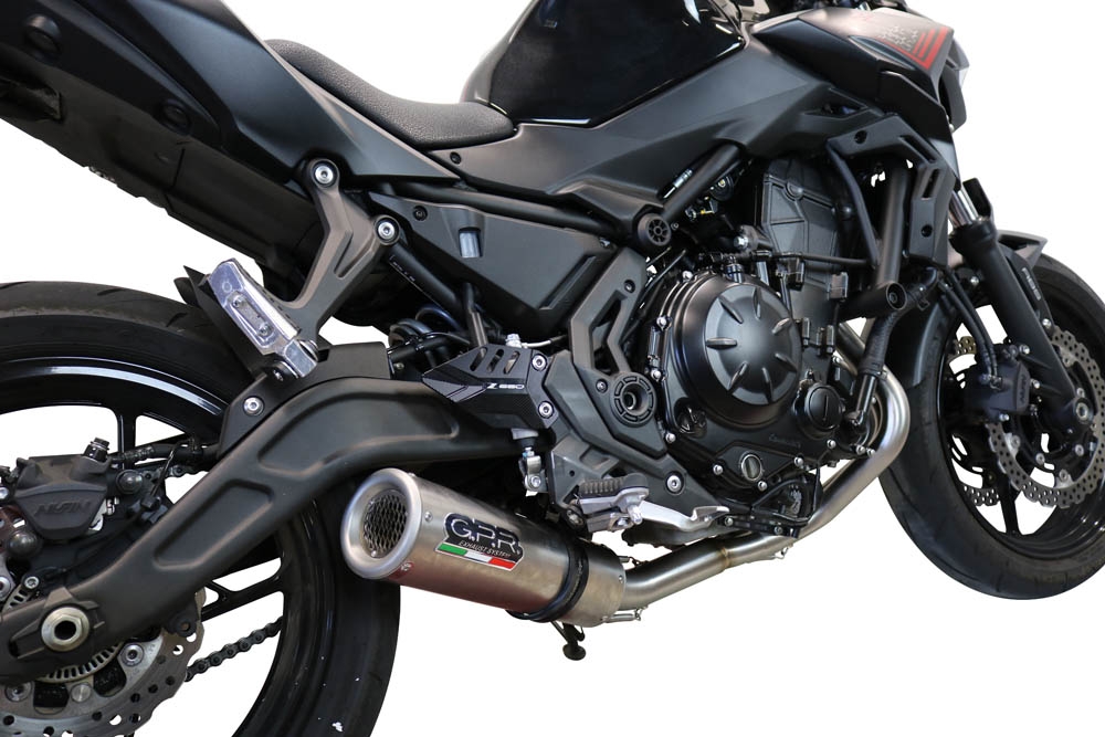 GPR exhaust compatible with  Kawasaki Z-650 2017-2020, M3 Inox , Full system exhaust, including removable db killer 