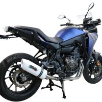 GPR exhaust compatible with  Yamaha Tracer 700 2016-2019, Albus Ceramic, Full system exhaust, including removable db killer 