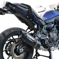 GPR exhaust compatible with  Yamaha Tracer 700 2016-2019, Furore Nero, Full system exhaust, including removable db killer 