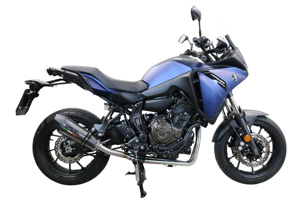 GPR exhaust compatible with  Yamaha Tracer 700 2016-2019, Gpe Ann. Poppy, Full system exhaust, including removable db killer 