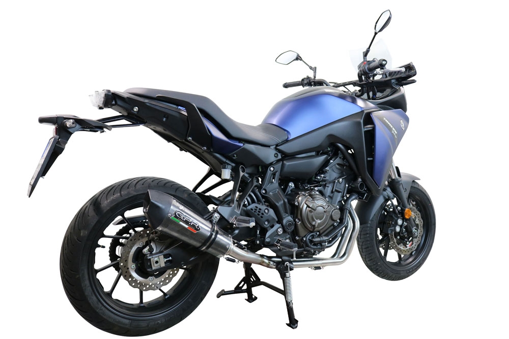 GPR exhaust compatible with  Yamaha Tracer 700 2016-2019, Gpe Ann. Poppy, Full system exhaust, including removable db killer 