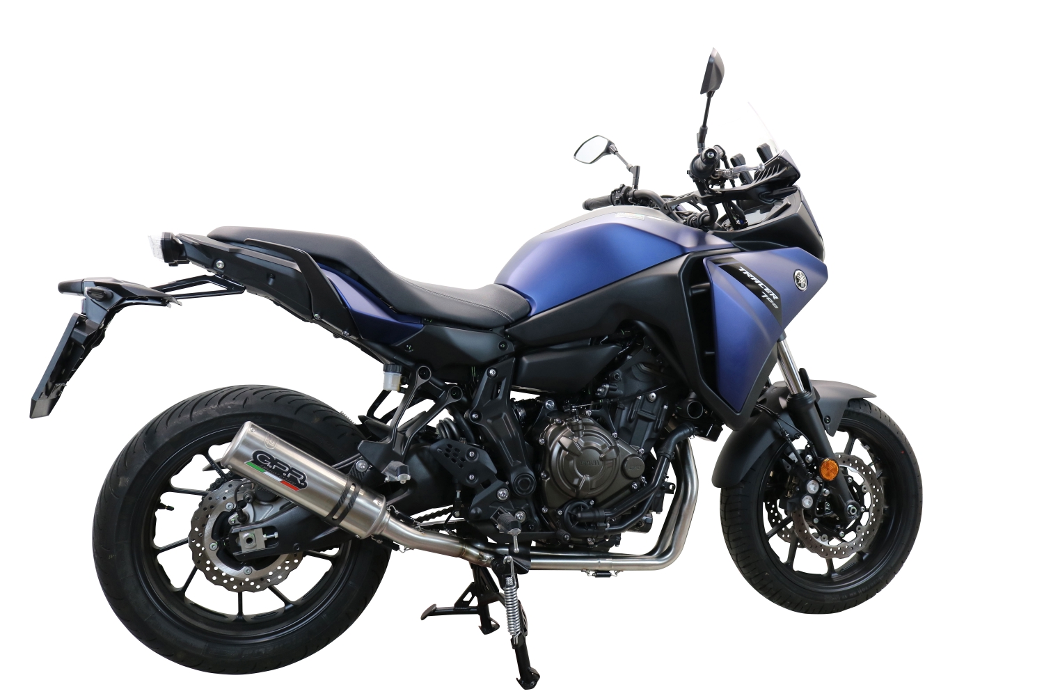 GPR exhaust compatible with  Yamaha Tracer 7 GT 2020-2024, M3 Inox , Full system exhaust, including removable db killer 