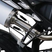 GPR exhaust compatible with  KL MOTOR KXE 125 2022-2023, Furore Evo4 Poppy, Slip-on exhaust including link pipe and removable db killer 