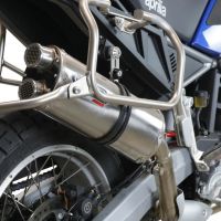 GPR exhaust compatible with  Bmw R1200GS - Adventure 2017-2018, Dual Inox, Slip-on exhaust including removable db killer and link pipe 