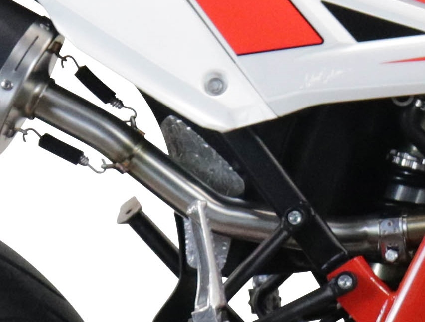 GPR exhaust compatible with  Beta RR 125 4T Enduro 2019-2020, Furore Evo4 Nero, Slip-on exhaust including link pipe and removable db killer 