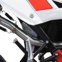 GPR exhaust compatible with  Beta RR 125 4T Motard 2019-2020, Furore Evo4 Poppy, Slip-on exhaust including link pipe and removable db killer 