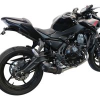 GPR exhaust compatible with  Kawasaki Z-650 2017-2020, Furore Evo4 Nero, Full system exhaust, including removable db killer 