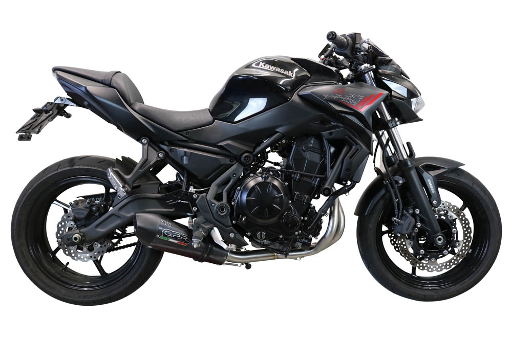 GPR exhaust compatible with  Kawasaki Z-650 2017-2020, Gpe Ann. Poppy, Full system exhaust, including removable db killer 