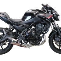 GPR exhaust compatible with  Kawasaki Z-650 2017-2020, Gpe Ann. Titanium, Full system exhaust, including removable db killer 