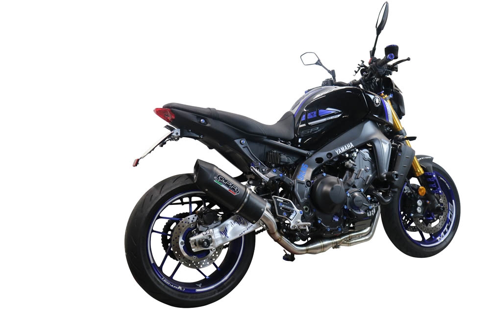 GPR exhaust compatible with  Yamaha FJ-09 2021-2023, Furore Evo4 Nero, Full system exhaust, including removable db killer 