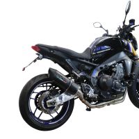 GPR exhaust compatible with  Yamaha XSR900 2022-2023, Furore Evo4 Nero, Full system exhaust, including removable db killer 