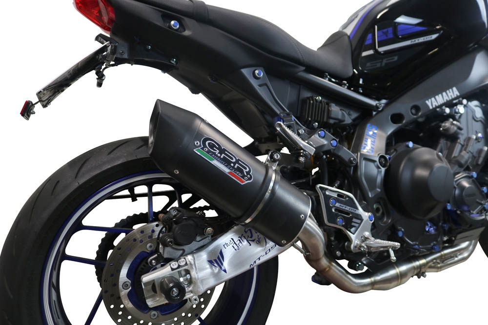 GPR exhaust compatible with  Yamaha FJ-09 2021-2023, Furore Evo4 Nero, Full system exhaust, including removable db killer 