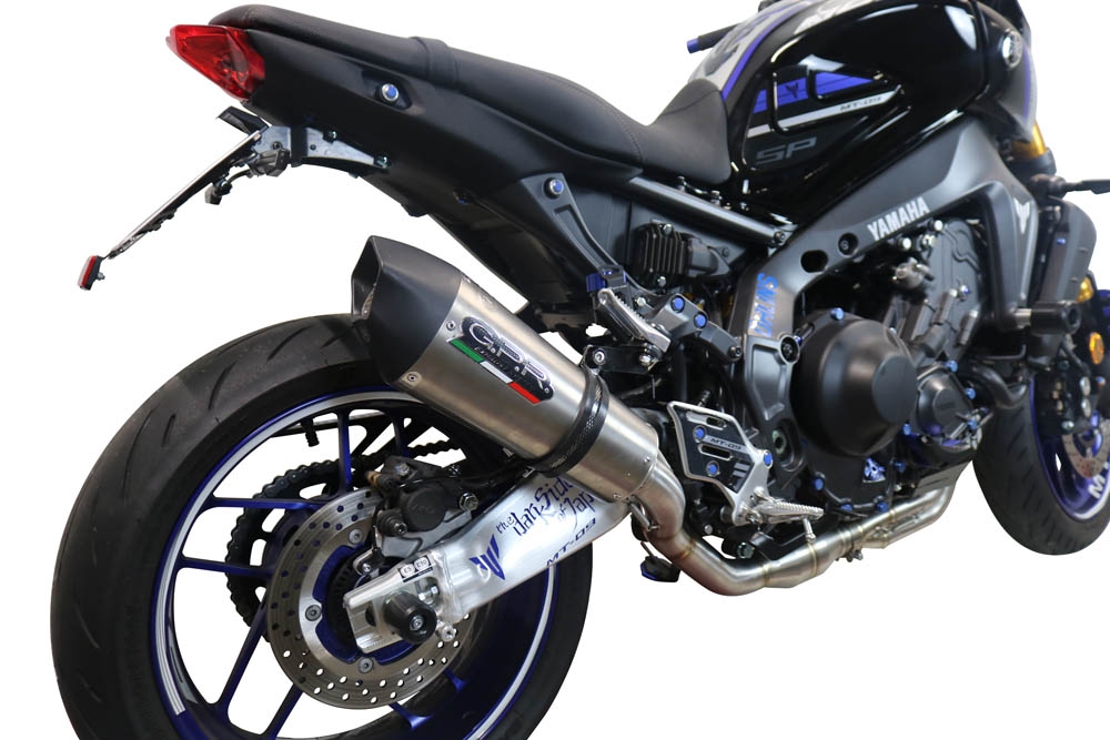 GPR exhaust compatible with  Yamaha FJ-09 2021-2023, Gpe Ann. titanium, Full system exhaust, including removable db killer 