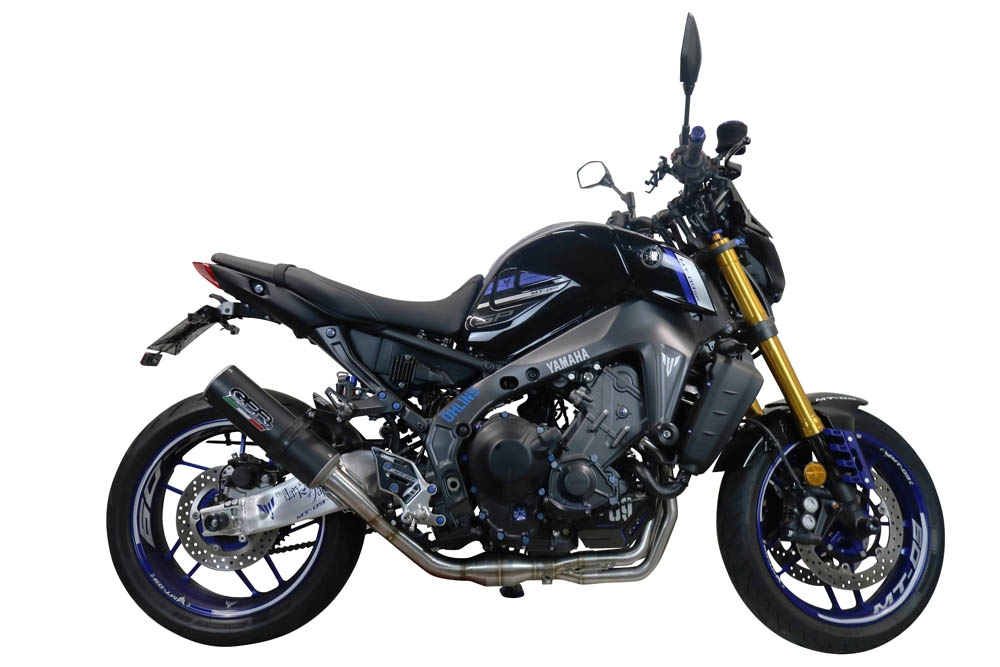 GPR exhaust compatible with  Yamaha XSR900 2022-2023, M3 Black Titanium, Full system exhaust, including removable db killer 