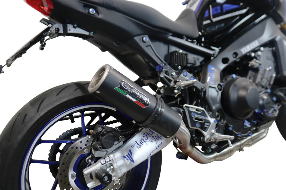 GPR exhaust compatible with  Yamaha FJ-09 2021-2023, M3 Black Titanium, Full system exhaust, including removable db killer 