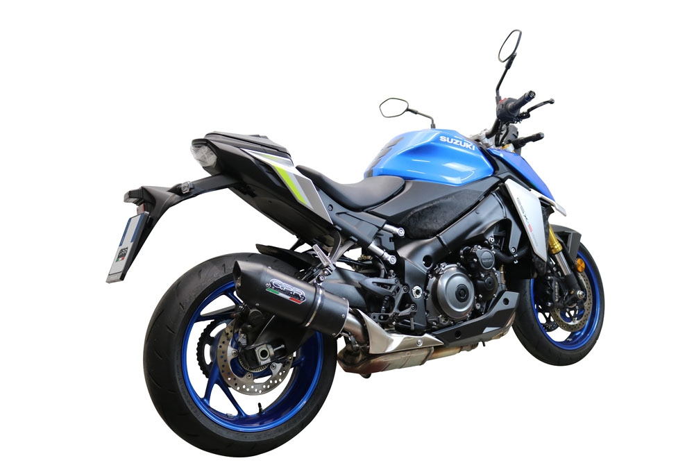 GPR exhaust compatible with  Suzuki GSX-S950 2017-2020, Furore Nero, Full system exhaust, including removable db killer  