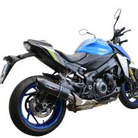 GPR exhaust compatible with  Suzuki GSX-S1000 2017-2020, Furore Nero, Full system exhaust, including removable db killer  