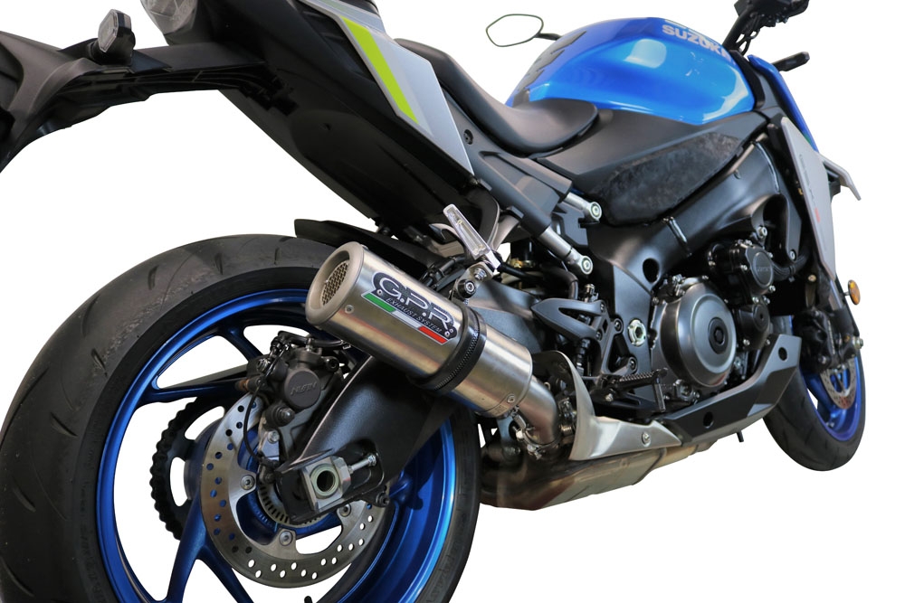 GPR exhaust compatible with  Suzuki GSX-S1000 2021-2024, M3 Inox , Slip-on exhaust including removable db killer and link pipe 