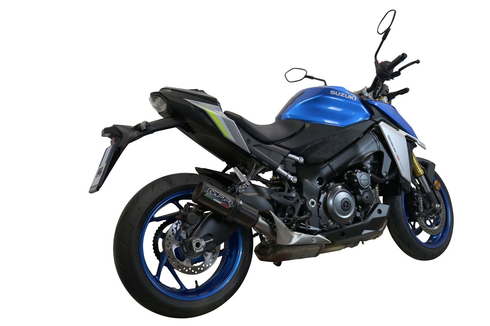 GPR exhaust compatible with  Suzuki GSX-S 1000F 2017-2020, M3 Black Titanium, Full system exhaust, including removable db killer  