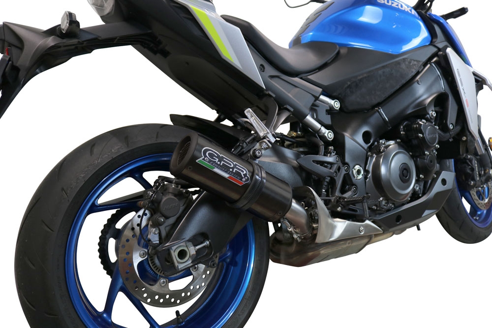 GPR exhaust compatible with  Suzuki GSX-S 1000F 2015-2016, M3 Titanium Natural, Full system exhaust, including removable db killer  