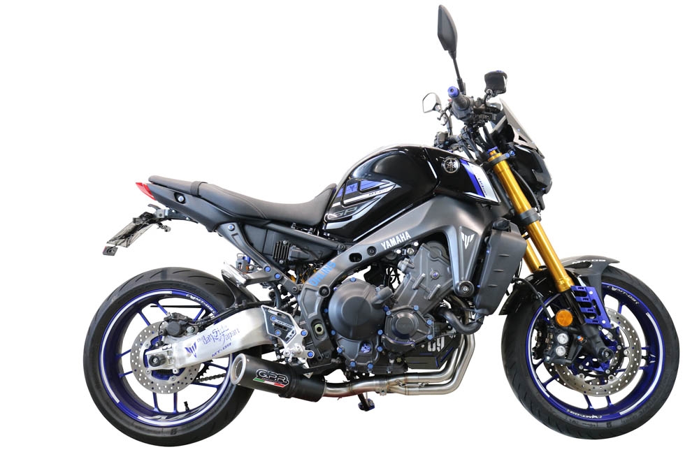 GPR exhaust compatible with  Yamaha XSR900 2022-2023, M3 Black Titanium, Full system exhaust, including removable db killer 