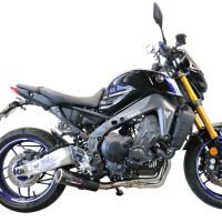 GPR exhaust compatible with  Yamaha FJ-09 2021-2024, M3 Black Titanium, Full system exhaust, including removable db killer 