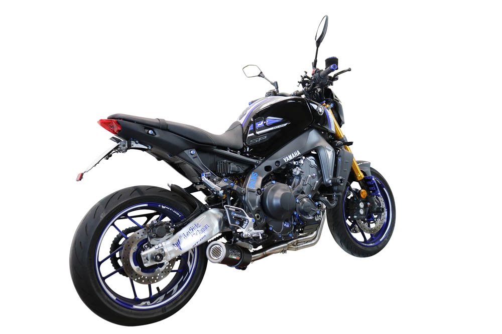 GPR exhaust compatible with  Yamaha XSR900 2022-2023, M3 Black Titanium, Full system exhaust, including removable db killer 