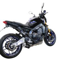 GPR exhaust compatible with  Yamaha FJ-09 2021-2024, M3 Black Titanium, Full system exhaust, including removable db killer 